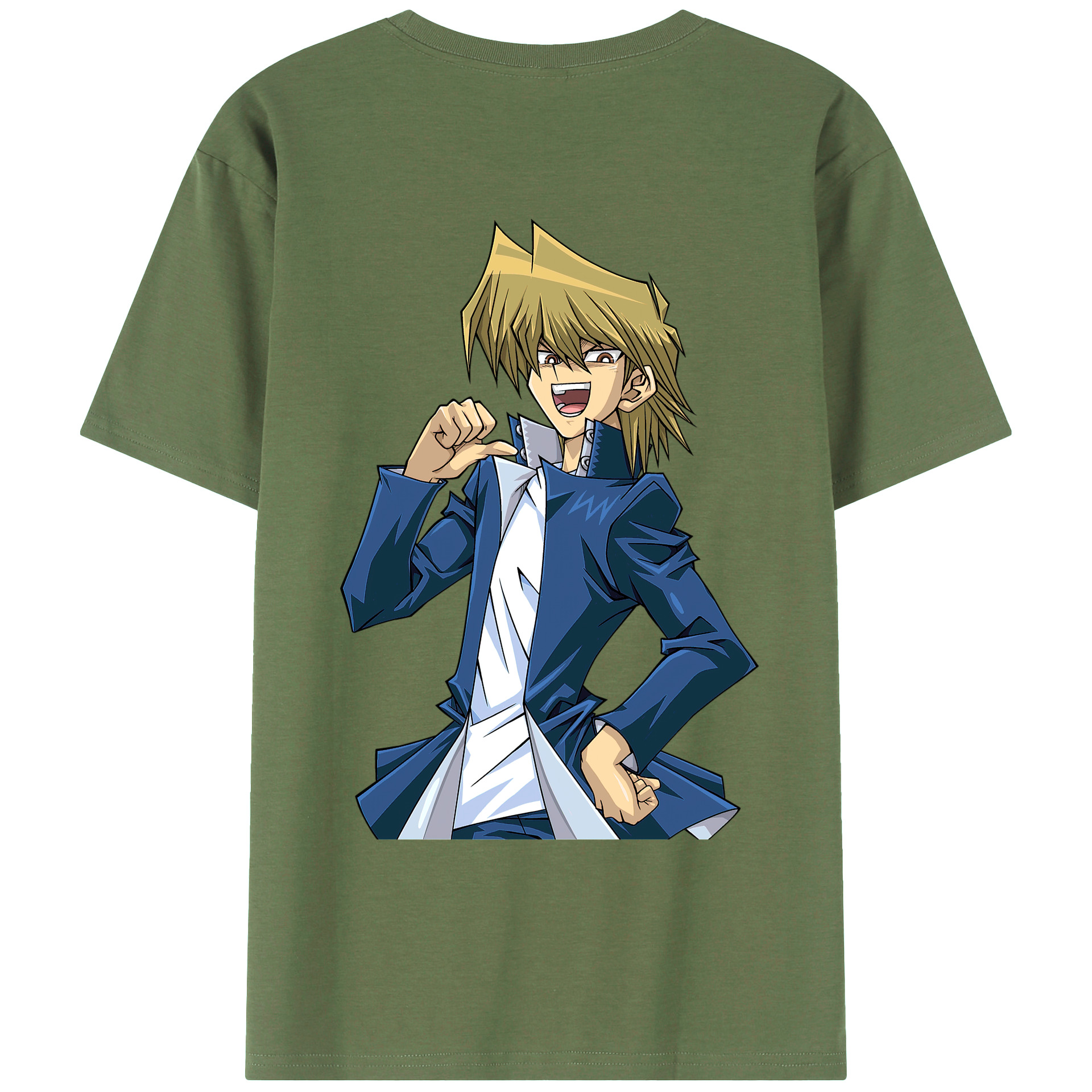 （画像用） 遊☆戯☆王 Yu-Gi-Oh! 綿100％ メンズ半袖Tシャツ（バックプリント） 通気性